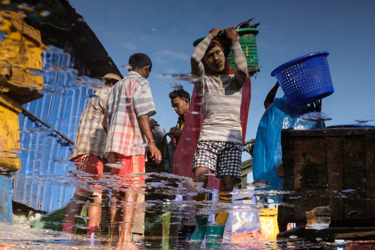 San Pya Market Yangon Street Photo