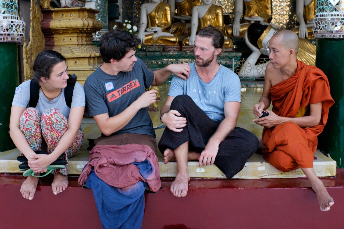 Shwedagon Pagoda Tourists