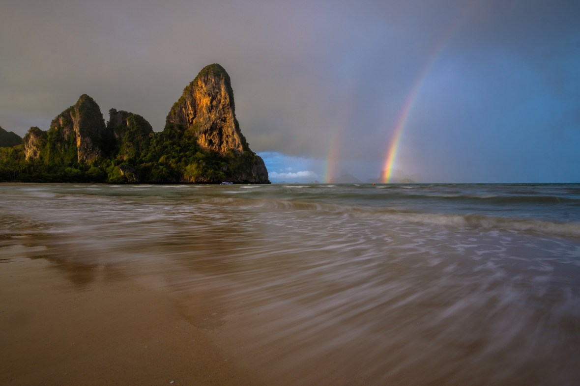 Railay Beach Thailand Rainbow