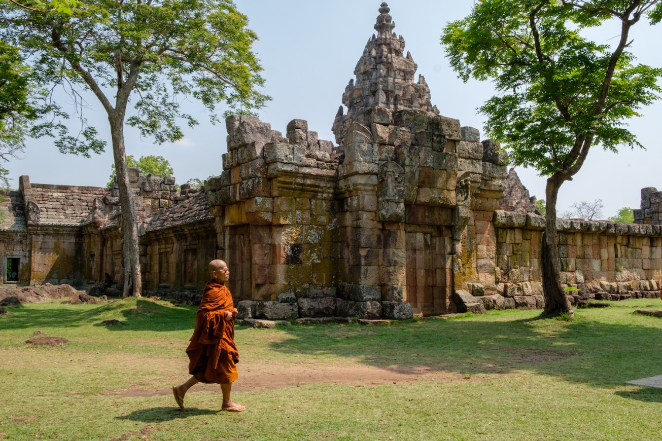 Thailand Monk at Phanom Rung