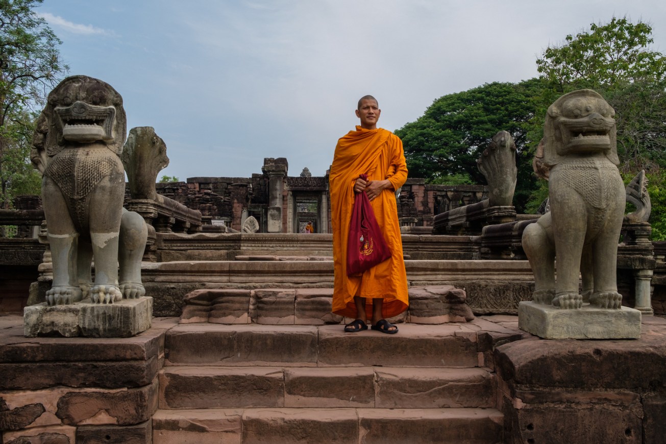 Thailand Monk at Phimai