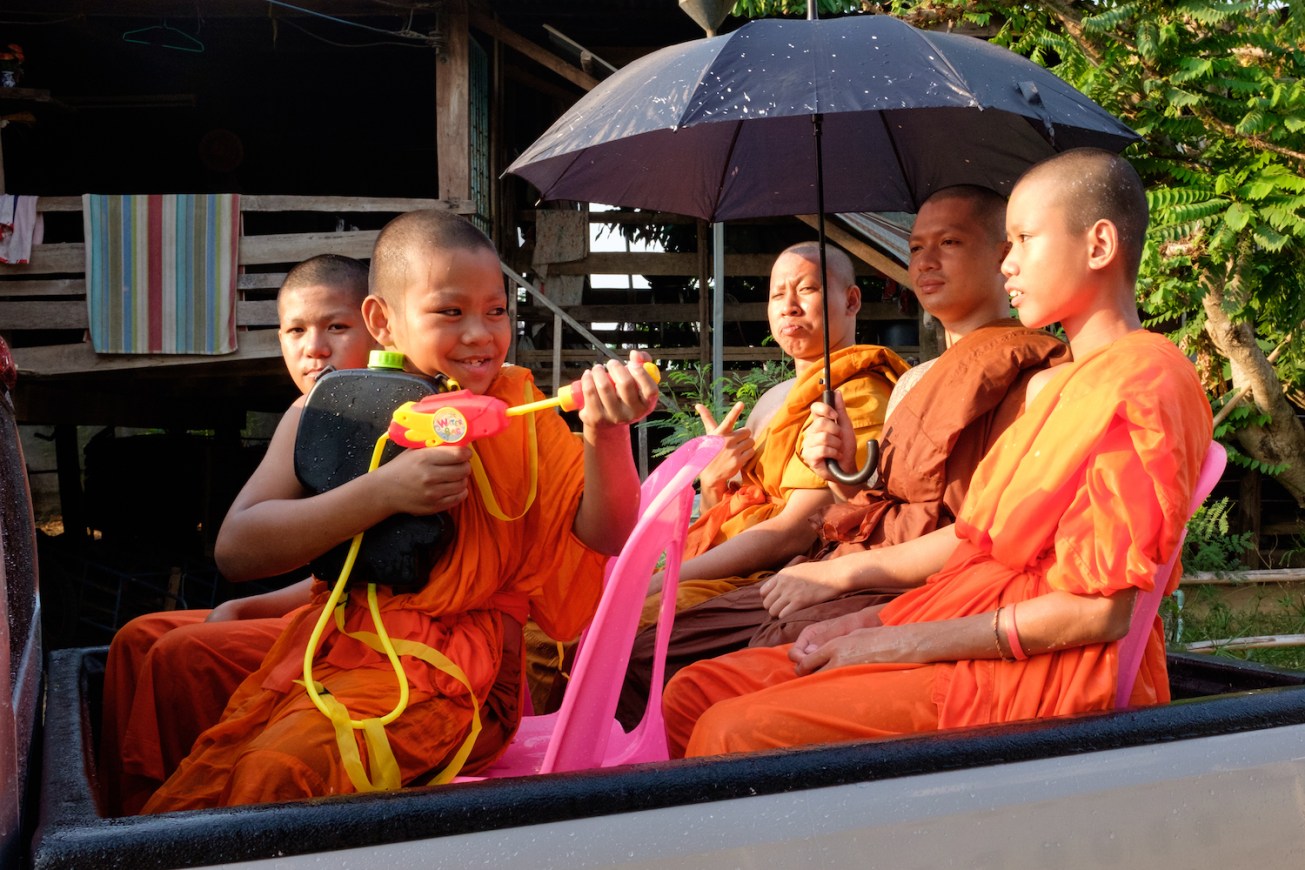 Thailand Monk Songkran Festival