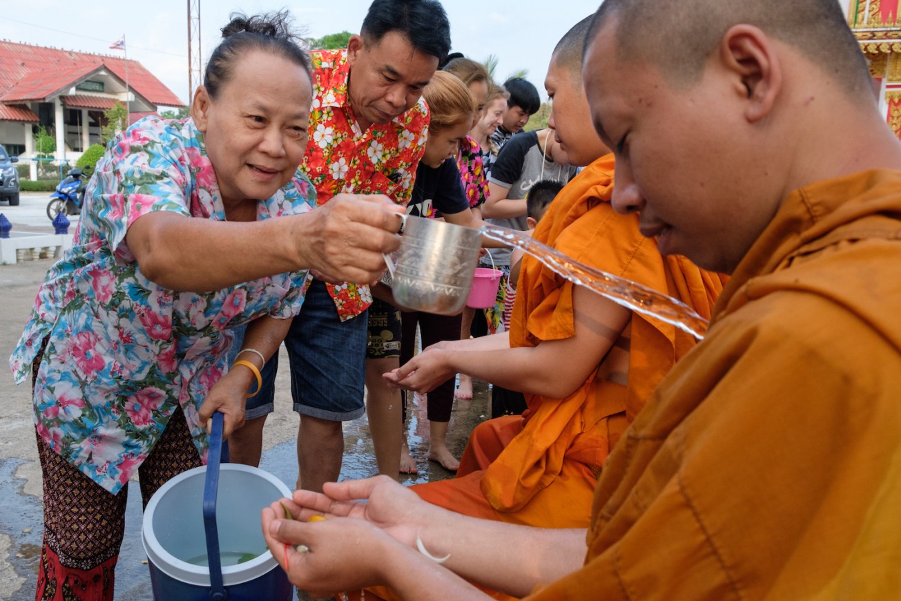 Thailand Monk Songkran Festival