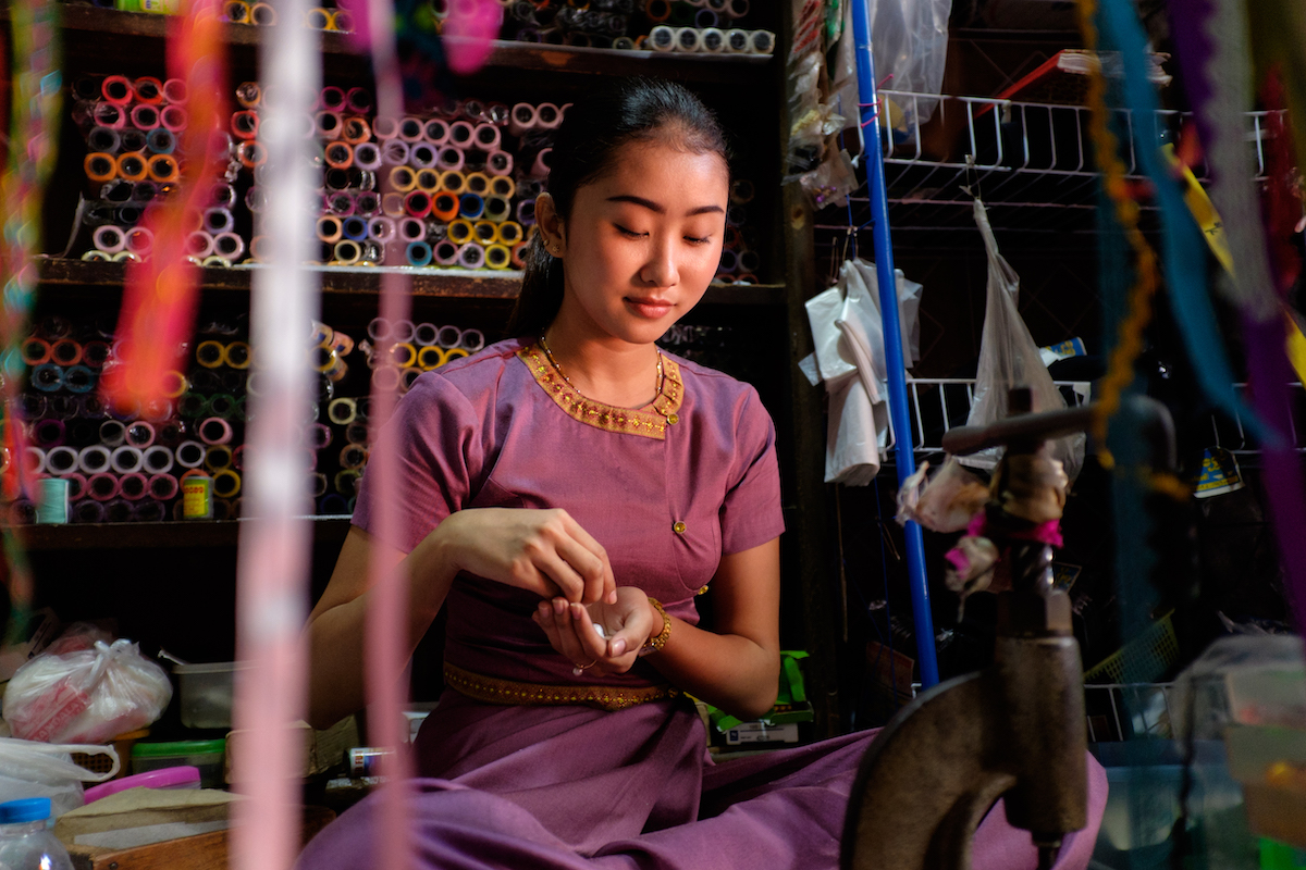 Yangon Street Photography Girl