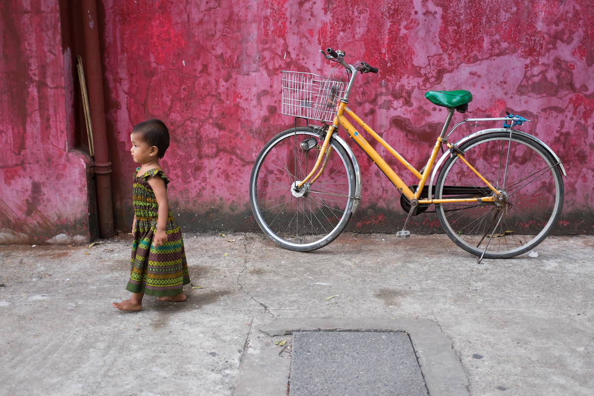 Yangon Street Photography Pink