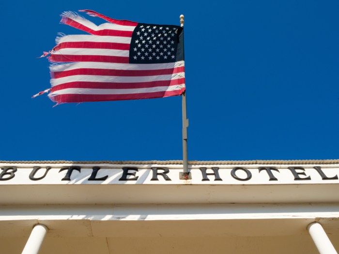 American Flag at hotel
